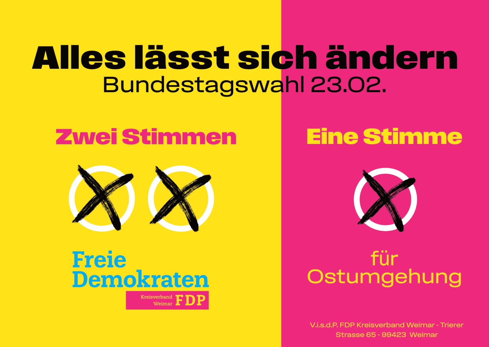 FDP Weimar wirbt für Beteiligung am Bürgervotum zur Ost-Umgehung