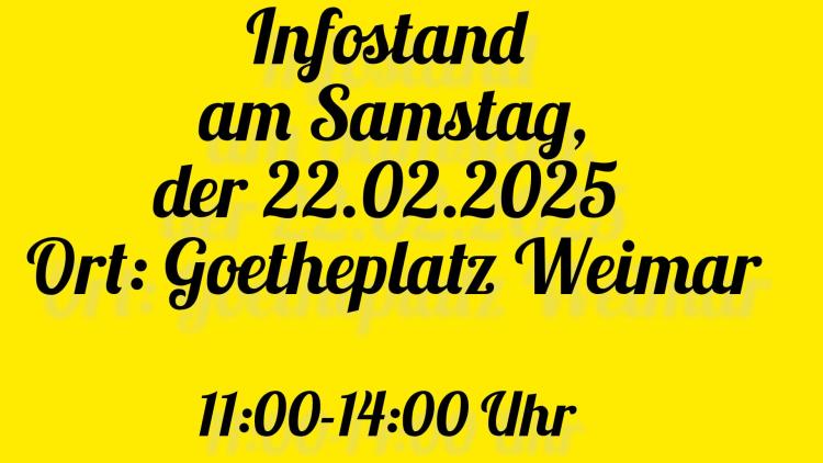 Infostand Bundestagswahl FDP Kreisverband Weimar